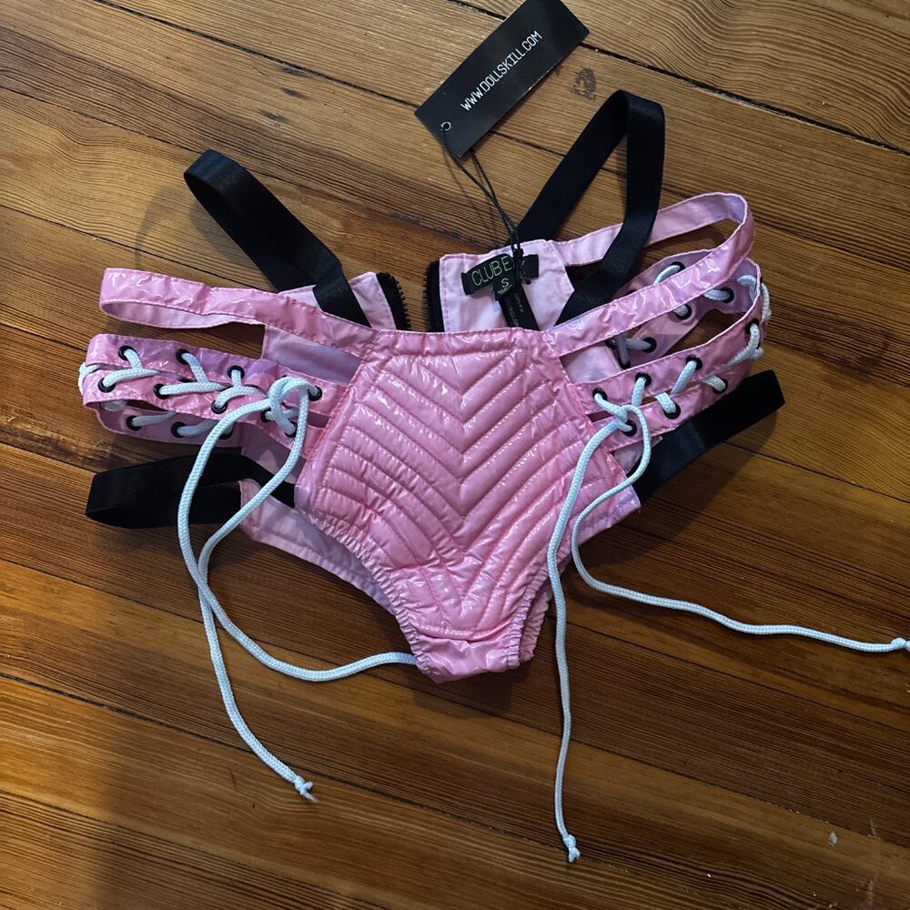 Club Exx Dollskill Rude Awakening Rave Shorts